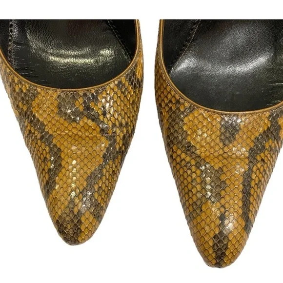 YVES SAINT LAURENT Snakeskin Heels 39.5